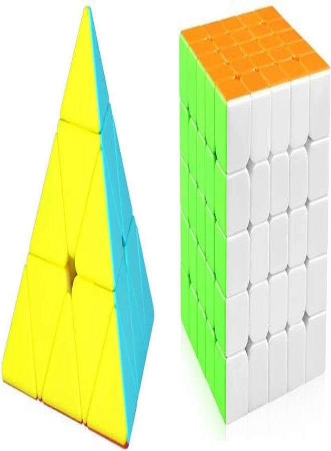 QWICK CLICK Combo of Super Speedy Smoothie Cube Set High Speed Stickerless Magic Puzzle Cubes Mind Game for Concentration for Sharp Mind (Combo-1) - Image 1